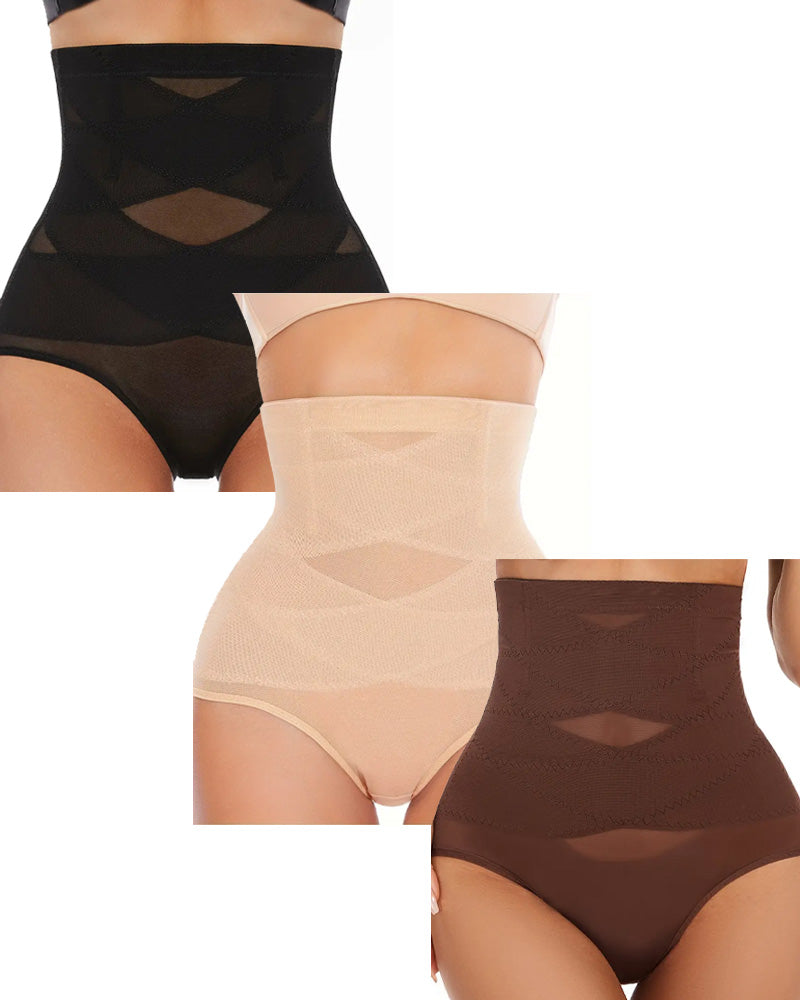 Sofia High-Waisted Shapewear Briefs – 3 Pack