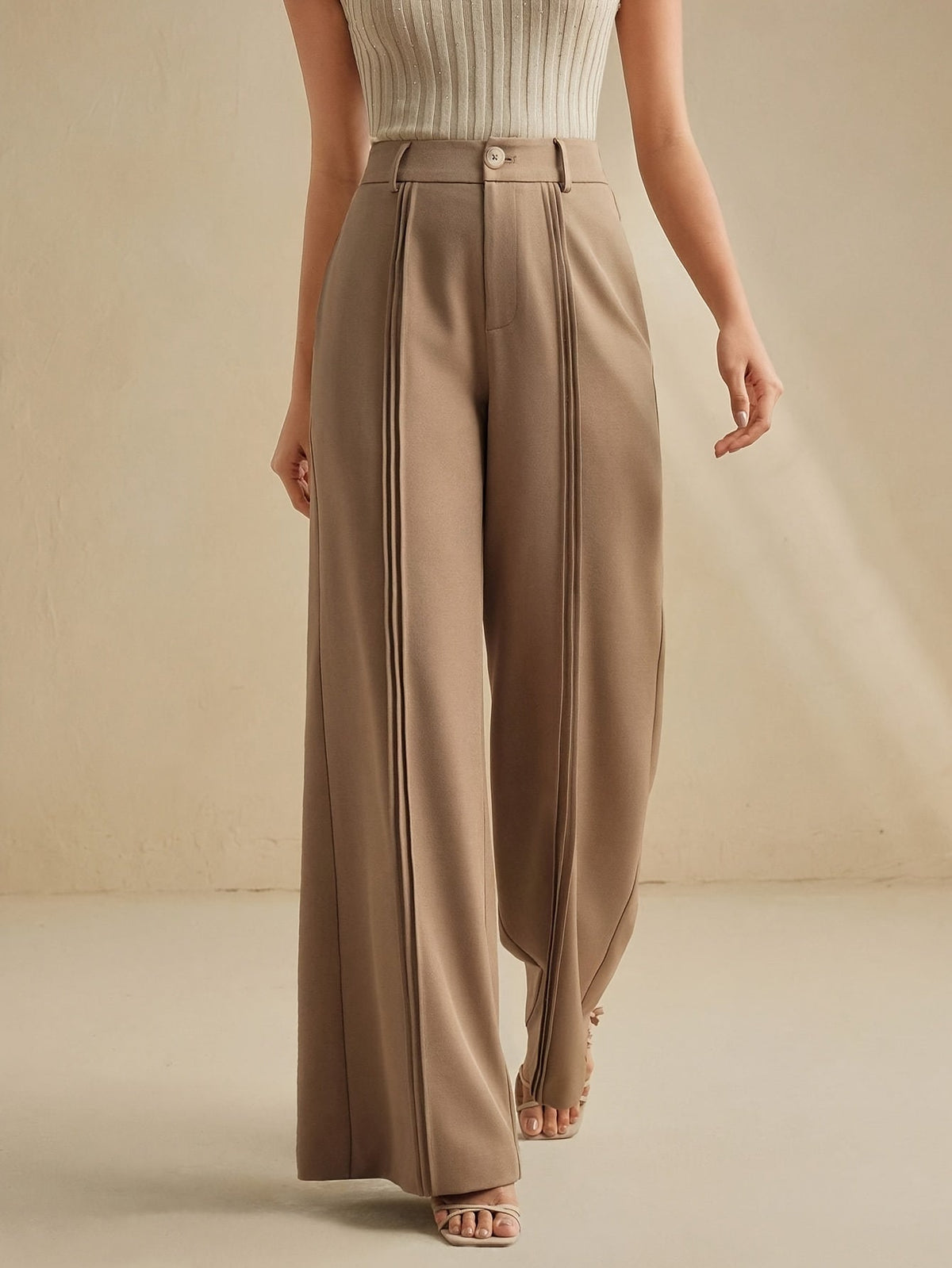 Amara High-Waisted Wide-Leg Trousers