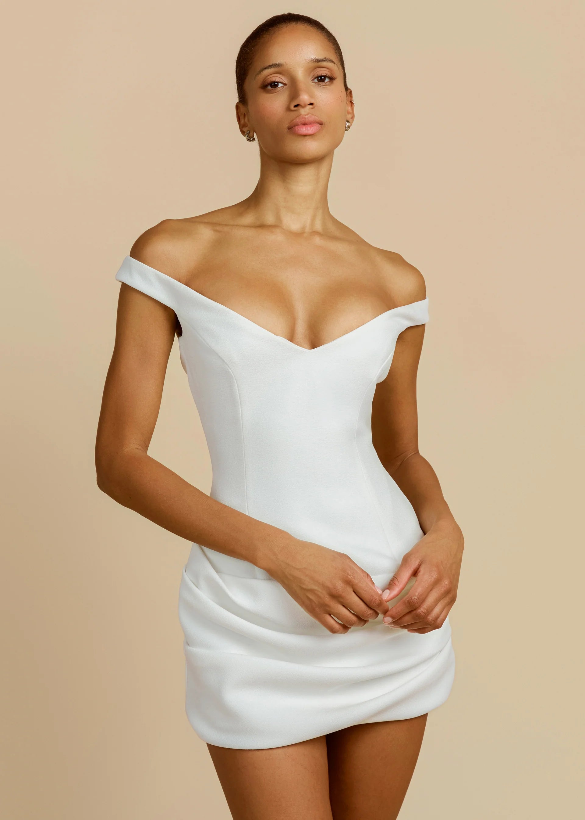 Elira | Ivory Off-Shoulder Dress