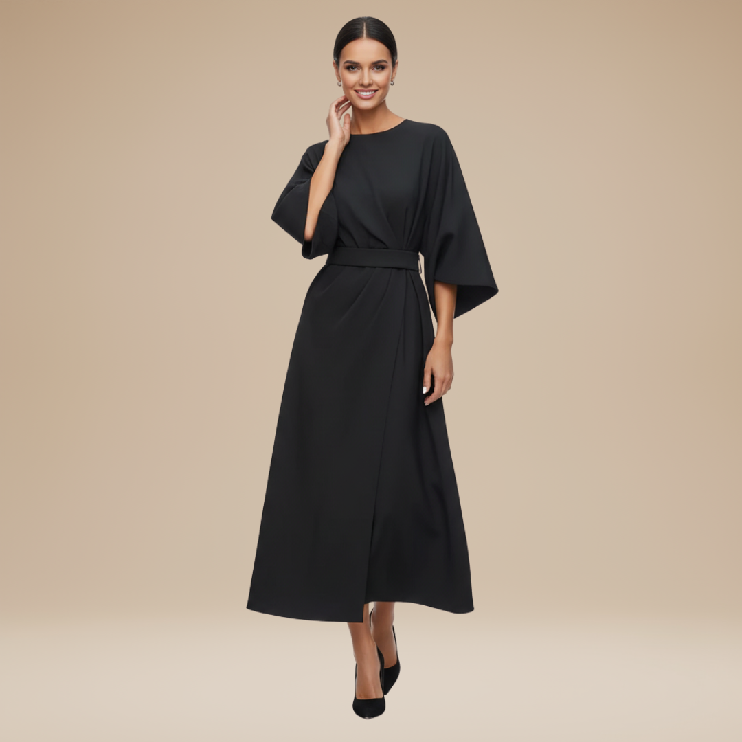 Alma Wrap Midi Dress