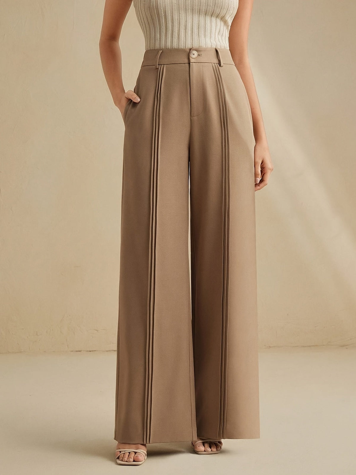 Amara High-Waisted Wide-Leg Trousers