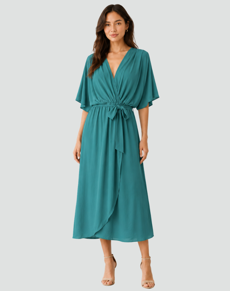Juliette Wrap Midi Dress