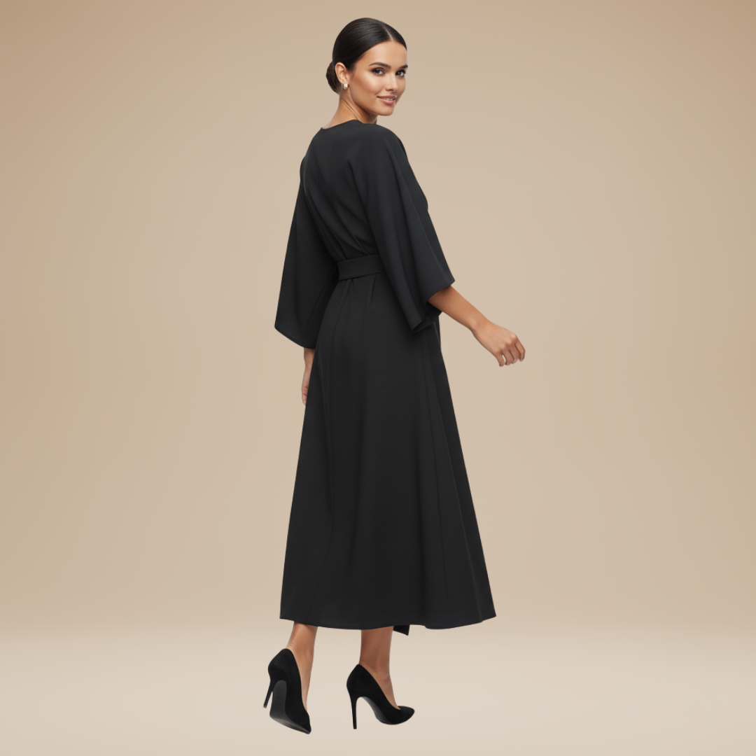 Alma Wrap Midi Dress