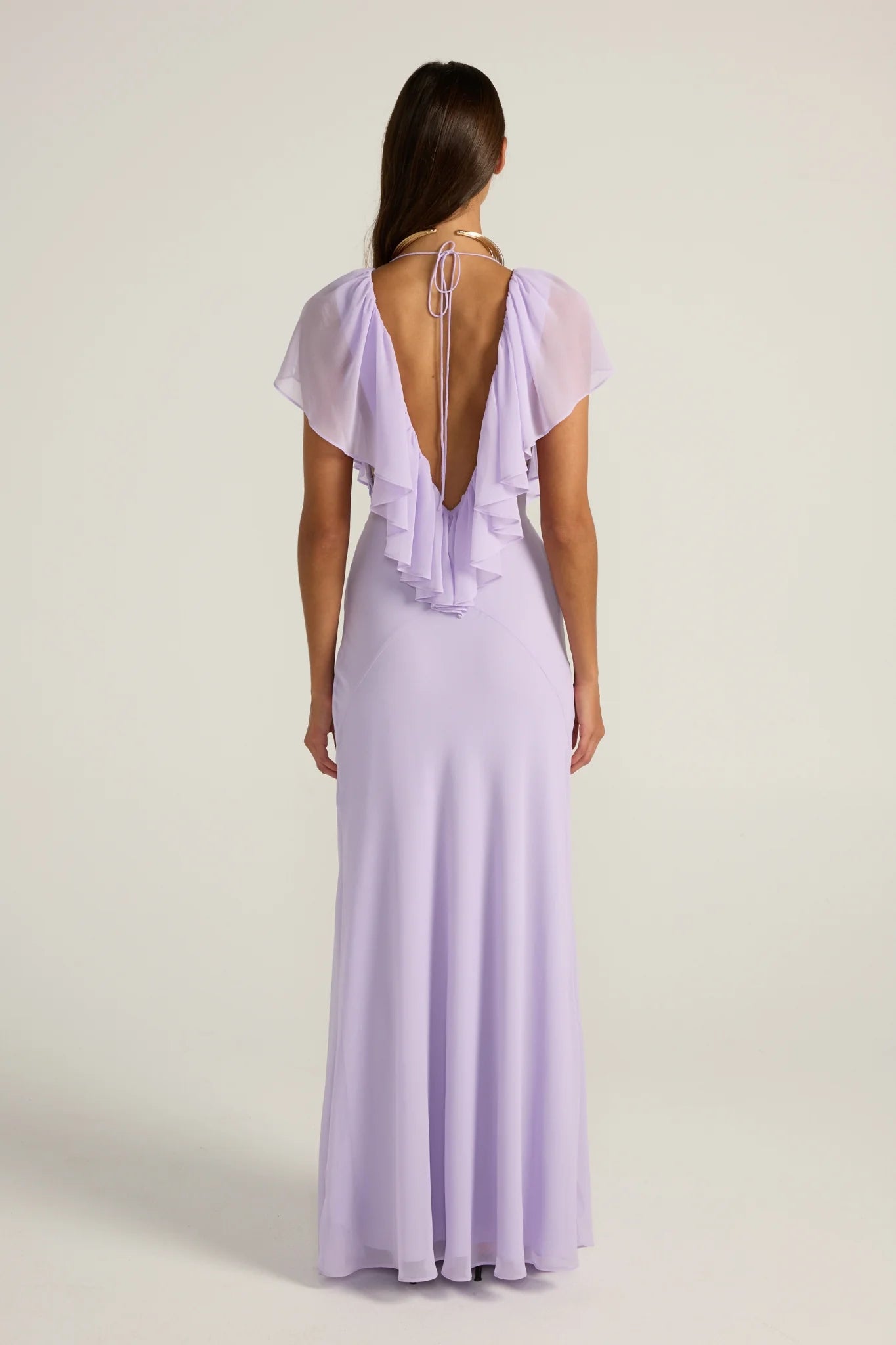 Livia | Lavender Ruffle Gown