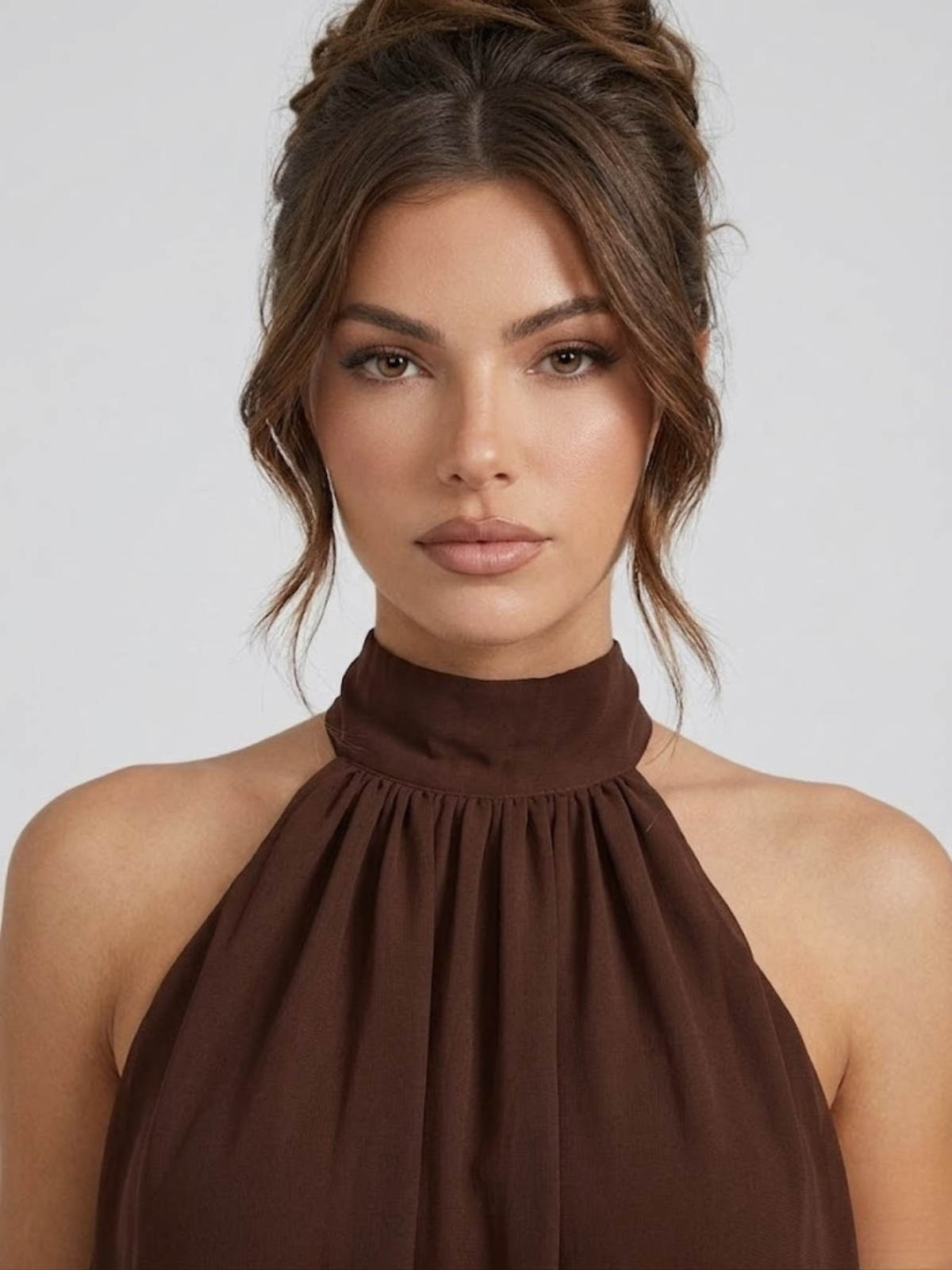 Celine Halter Mini Dress