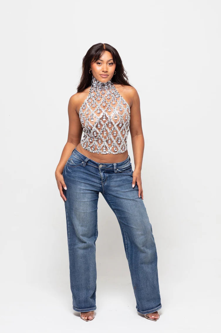 Valentina | Crystal Corset Top
