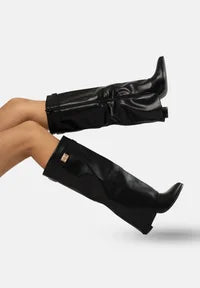 Valeria Western Buckle Boots
