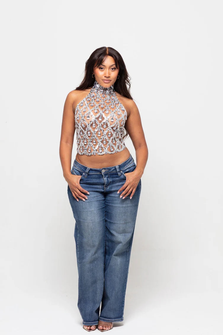 Valentina | Crystal Corset Top