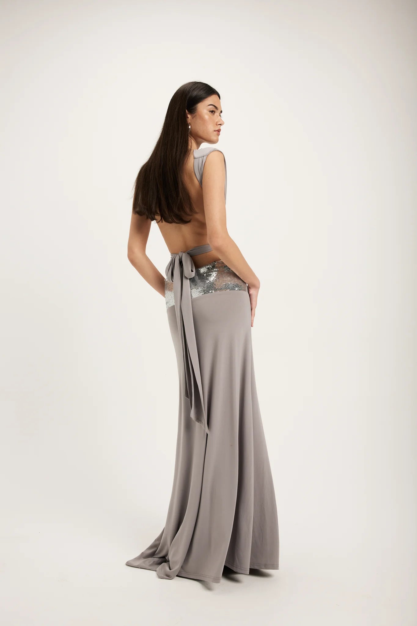 Luna | Ruched Backless dress