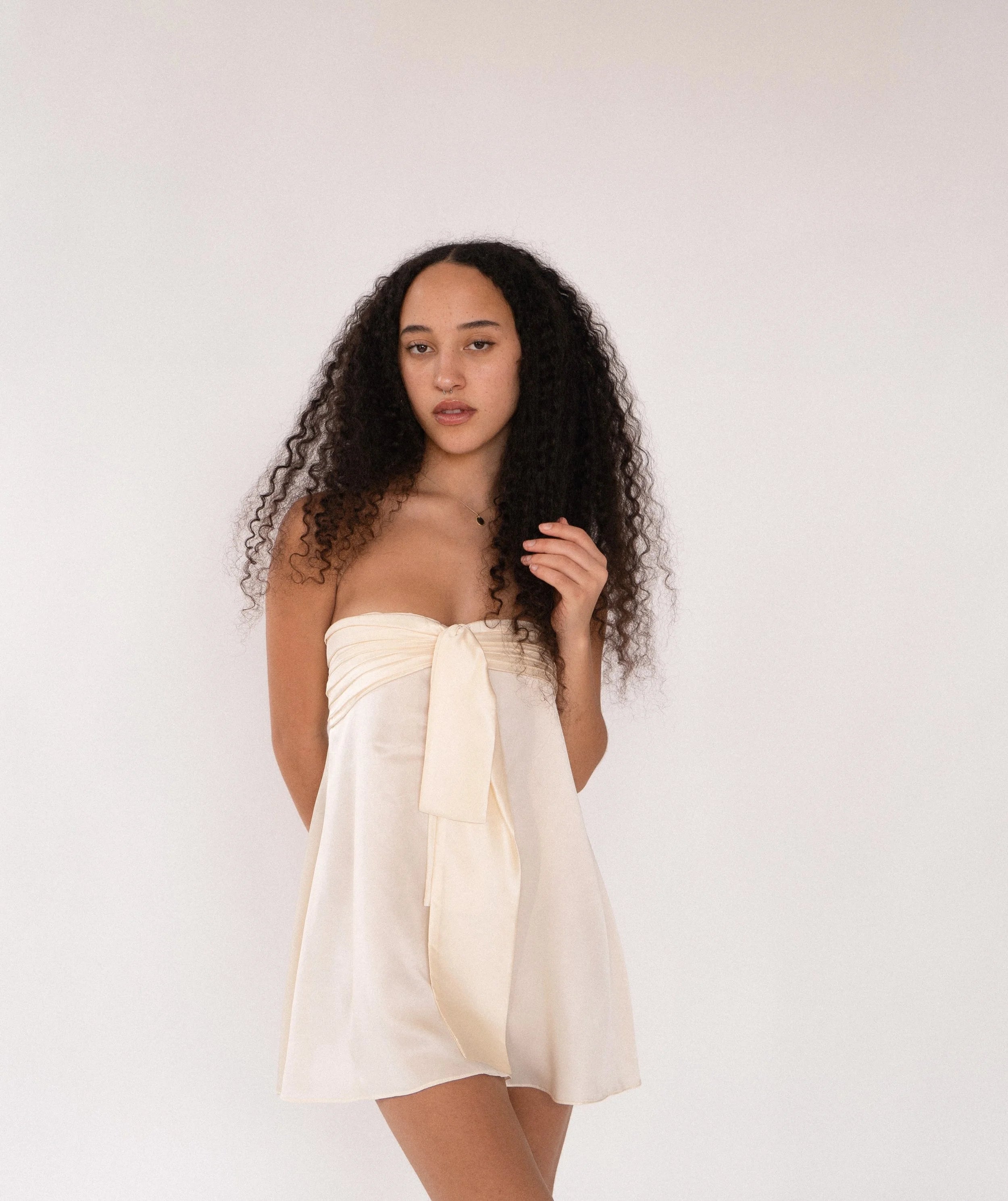 Selene | Silk Box Mini Dress