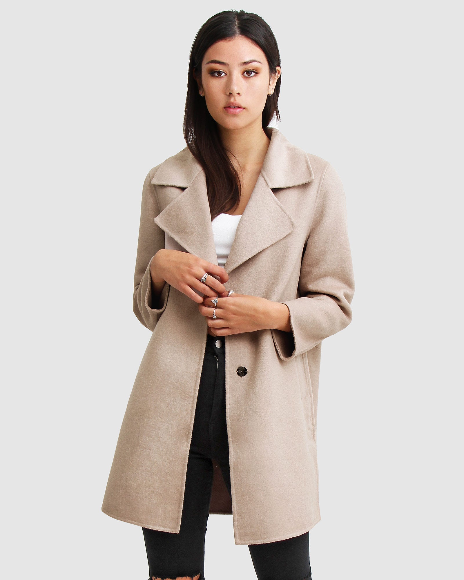 Emilia Oversized Wool-Blend Coat
