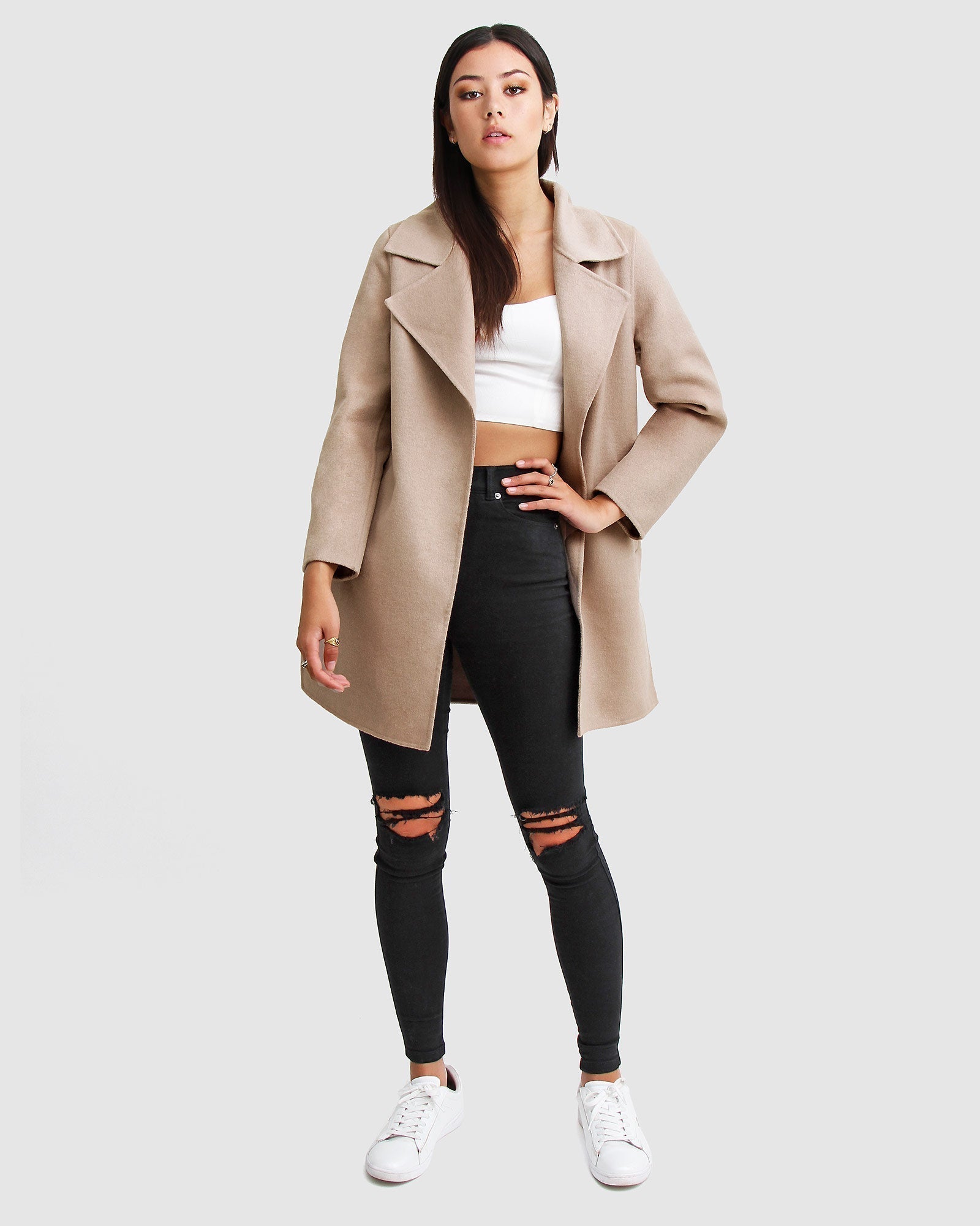 Emilia Oversized Wool-Blend Coat