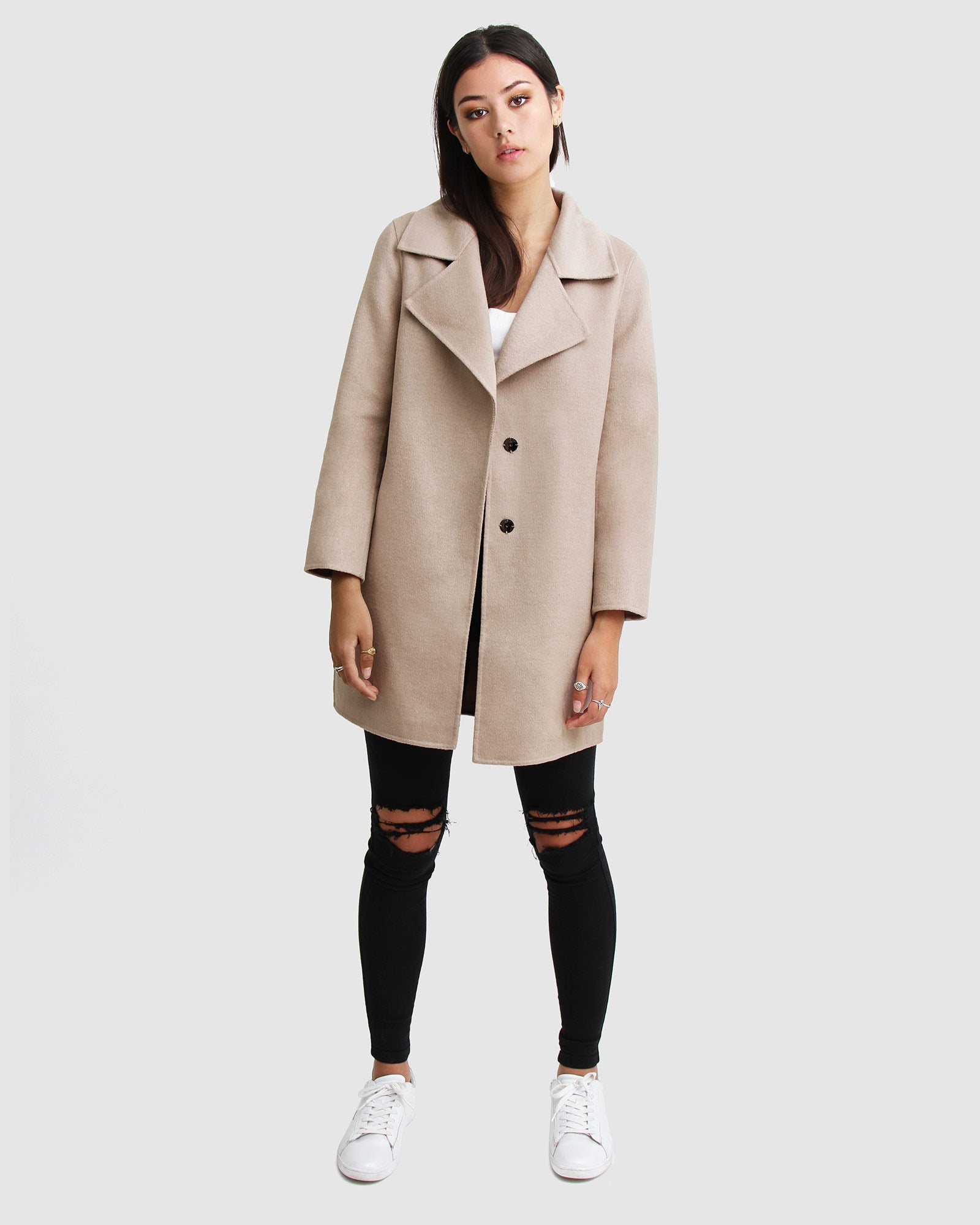 Emilia Oversized Wool-Blend Coat