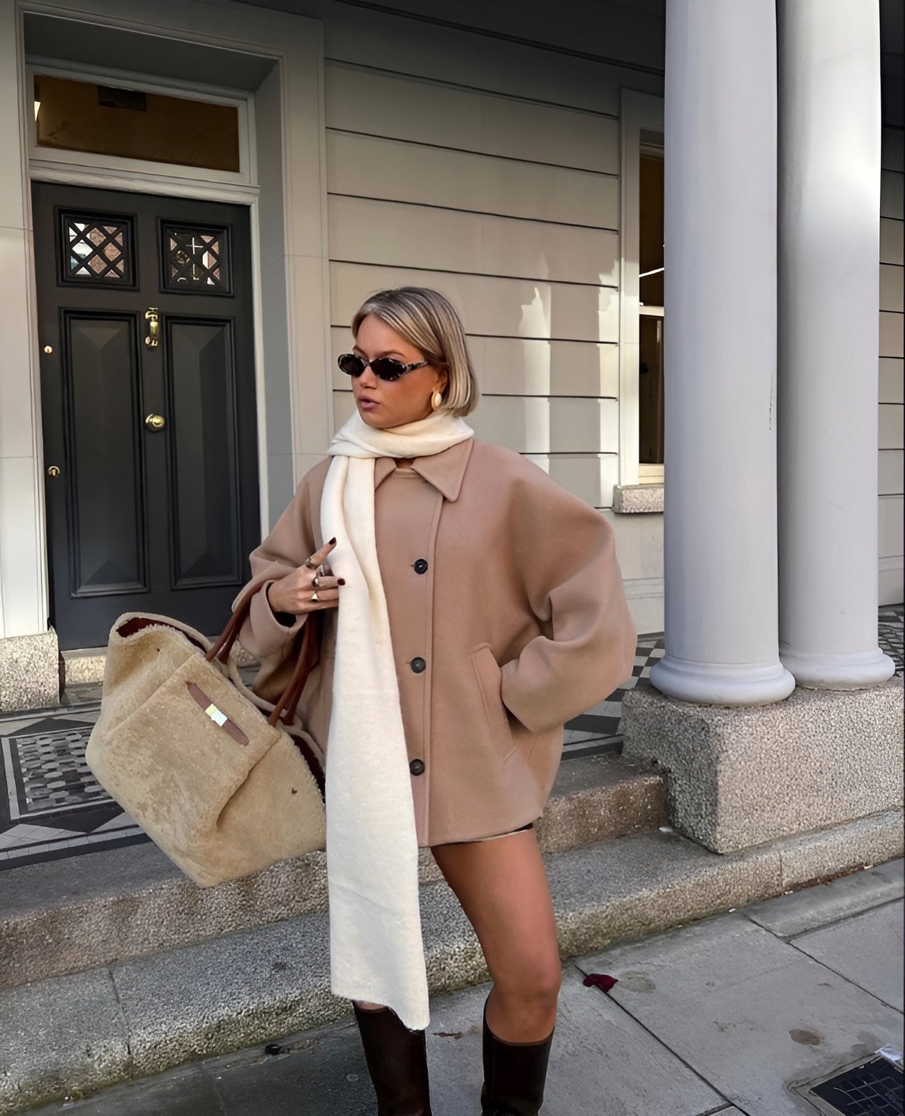 Noelle Oversized Teddy Coat