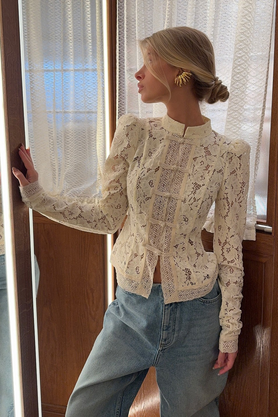 Susan Floral Lace Cardigan