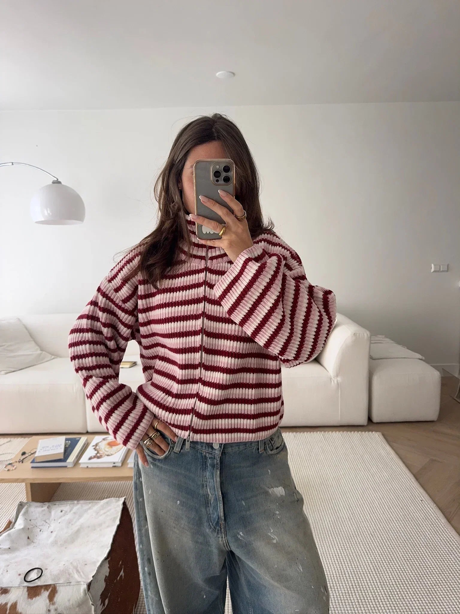 Tori Striped Chunky Knit Sweater