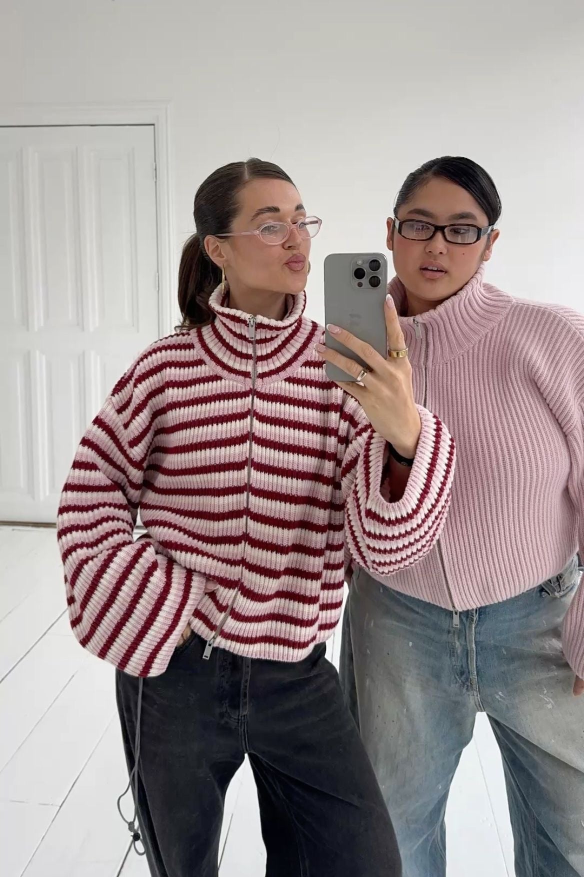 Tori Striped Chunky Knit Sweater