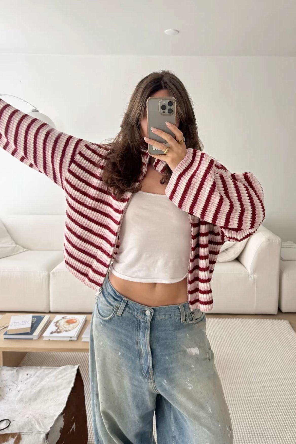 Tori Striped Chunky Knit Sweater