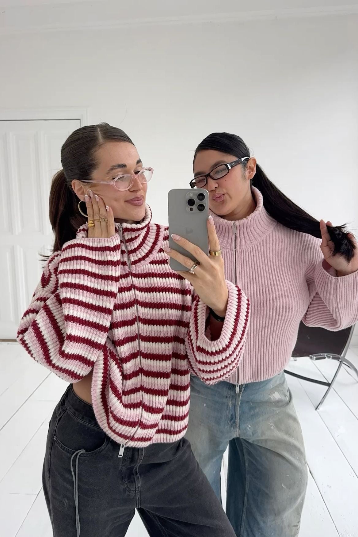 Tori Striped Chunky Knit Sweater