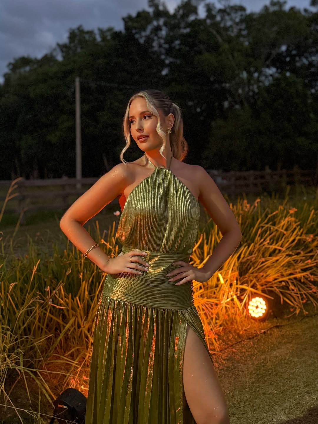 Lorry Satin Maxi Dress