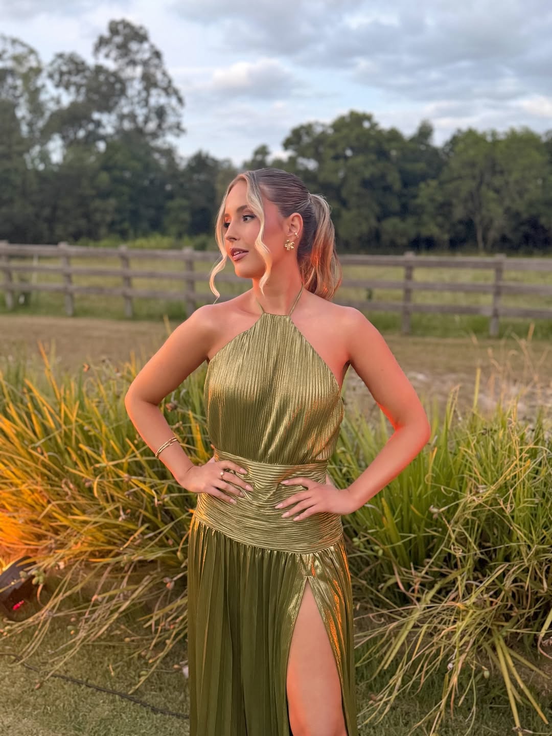 Lorry Satin Maxi Dress