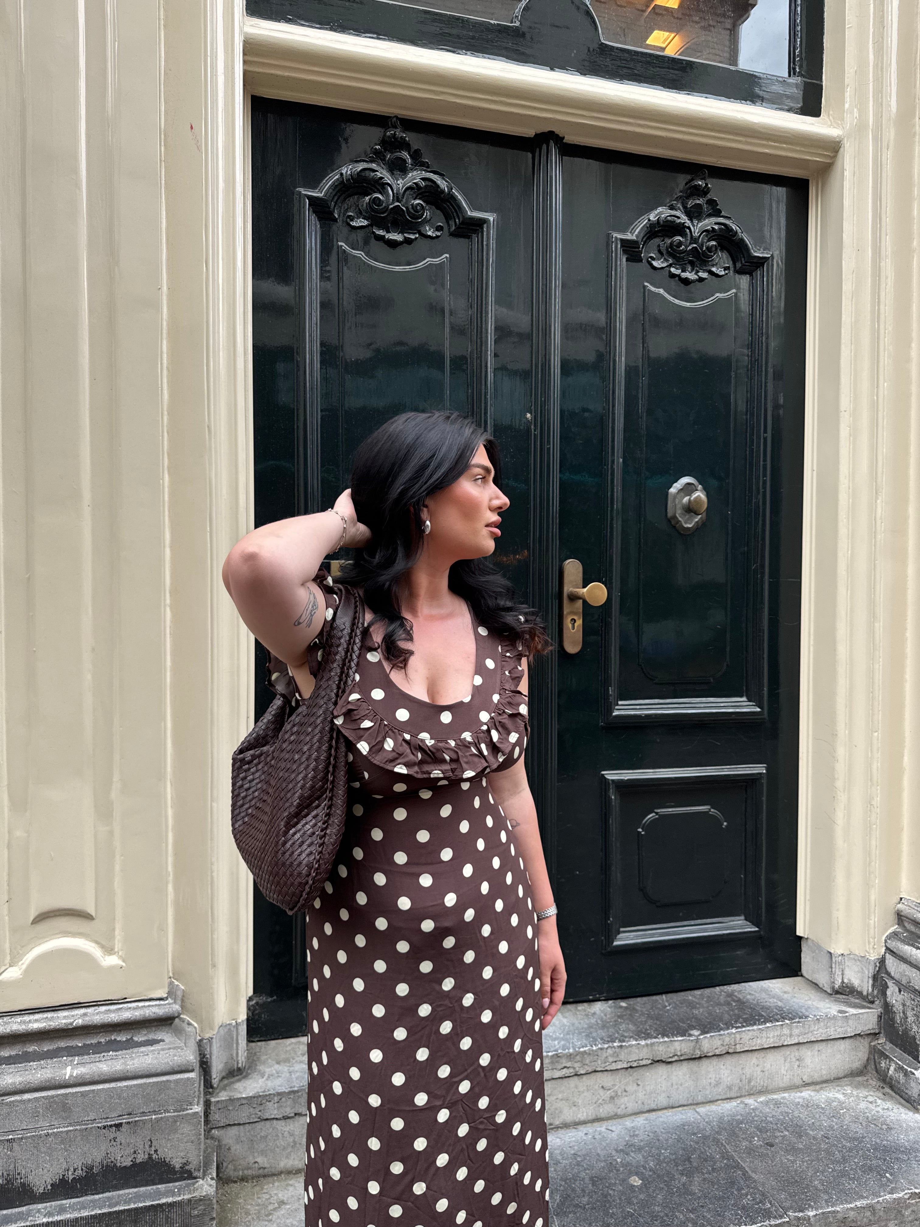 Luna Polka Maxi dress