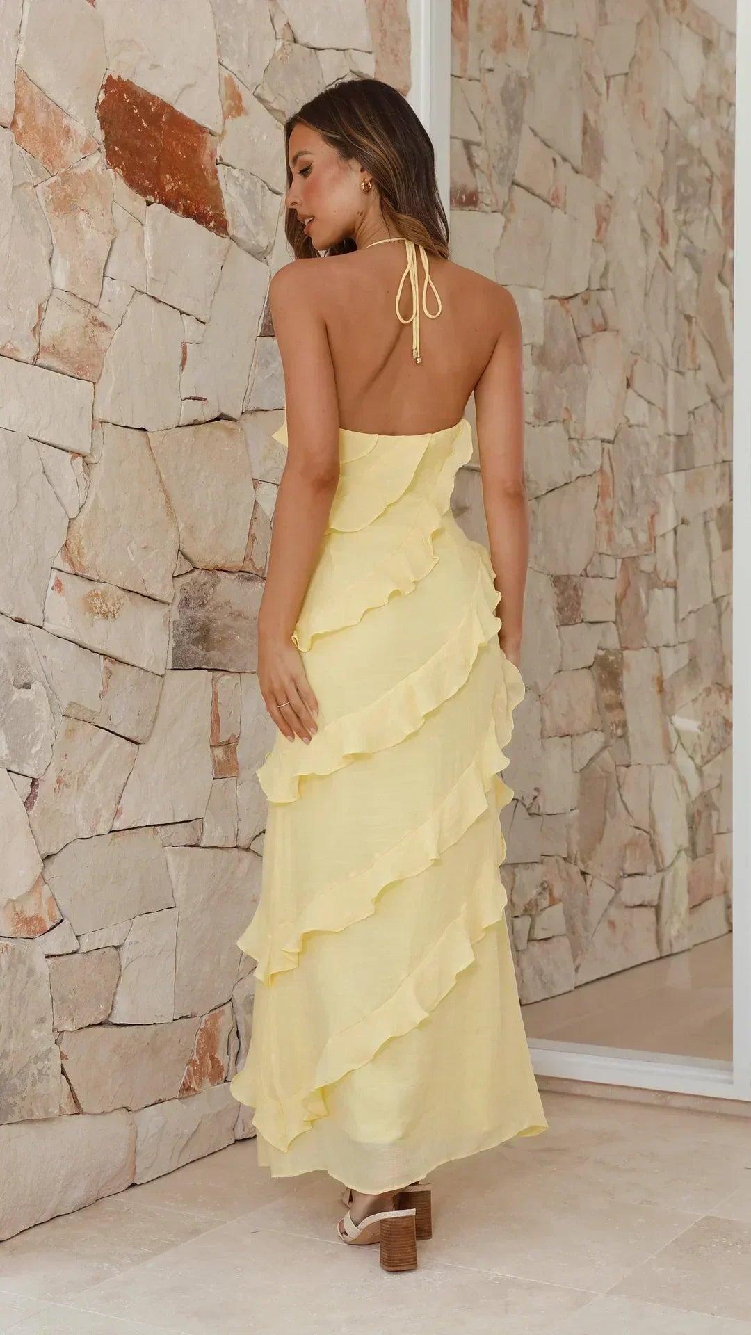 Mimi Ruffle Maxi Dress