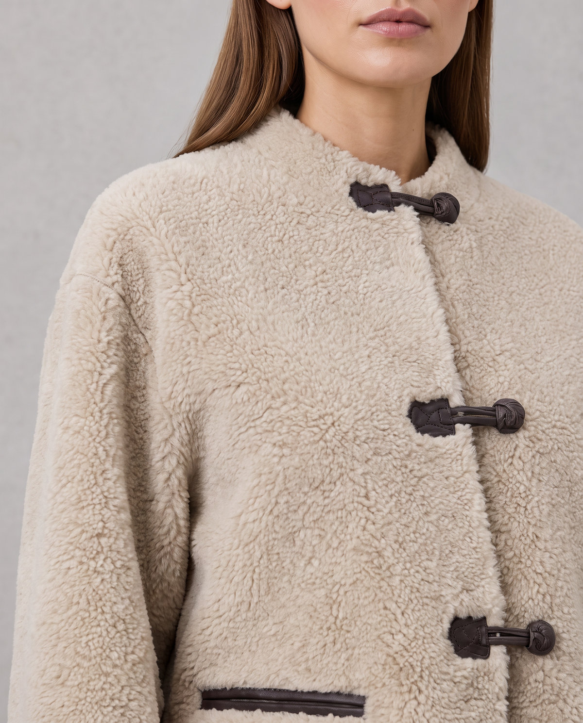 Faux Fur Jacket – Alessia Teddy Toggle Jacket