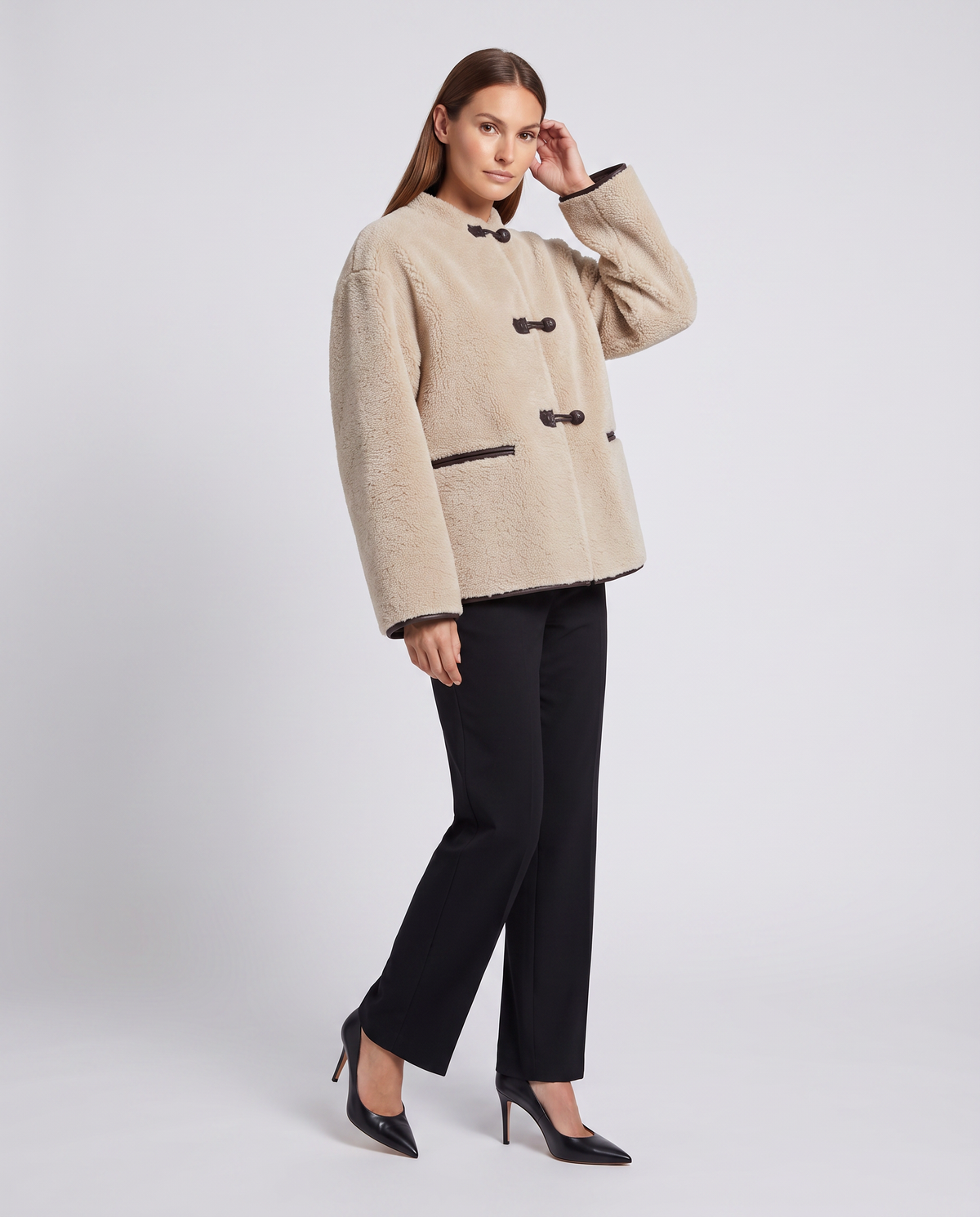 Faux Fur Jacket – Alessia Teddy Toggle Jacket