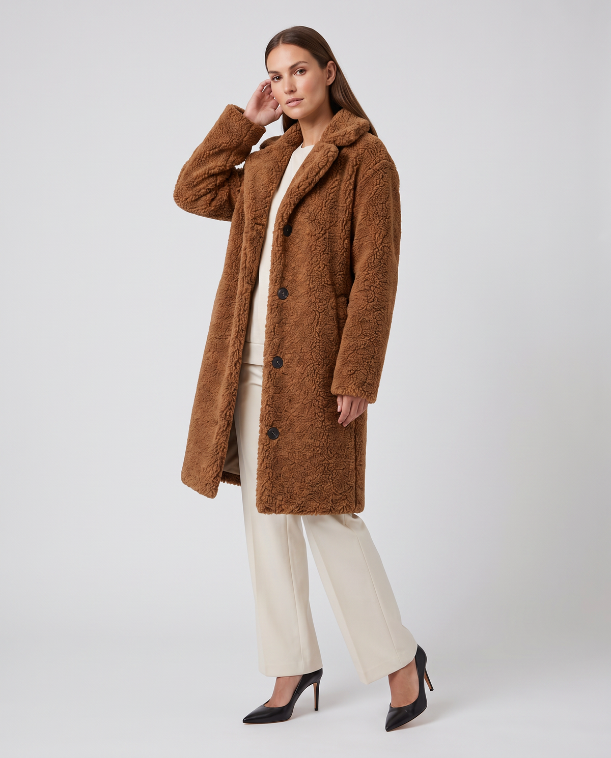 Emilia Teddy Long Coat