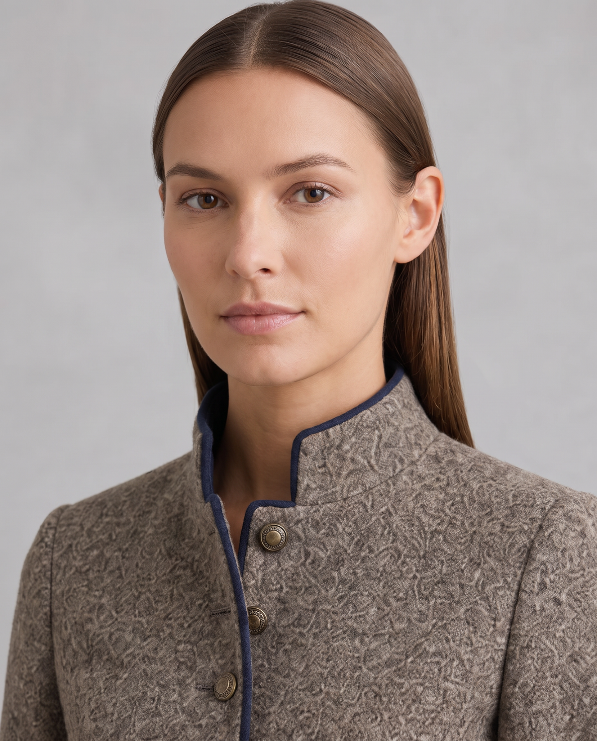 Valentina Tailored Stand Collar Blazer