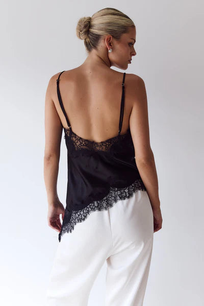 Solea | Lace Trim Camisole Top