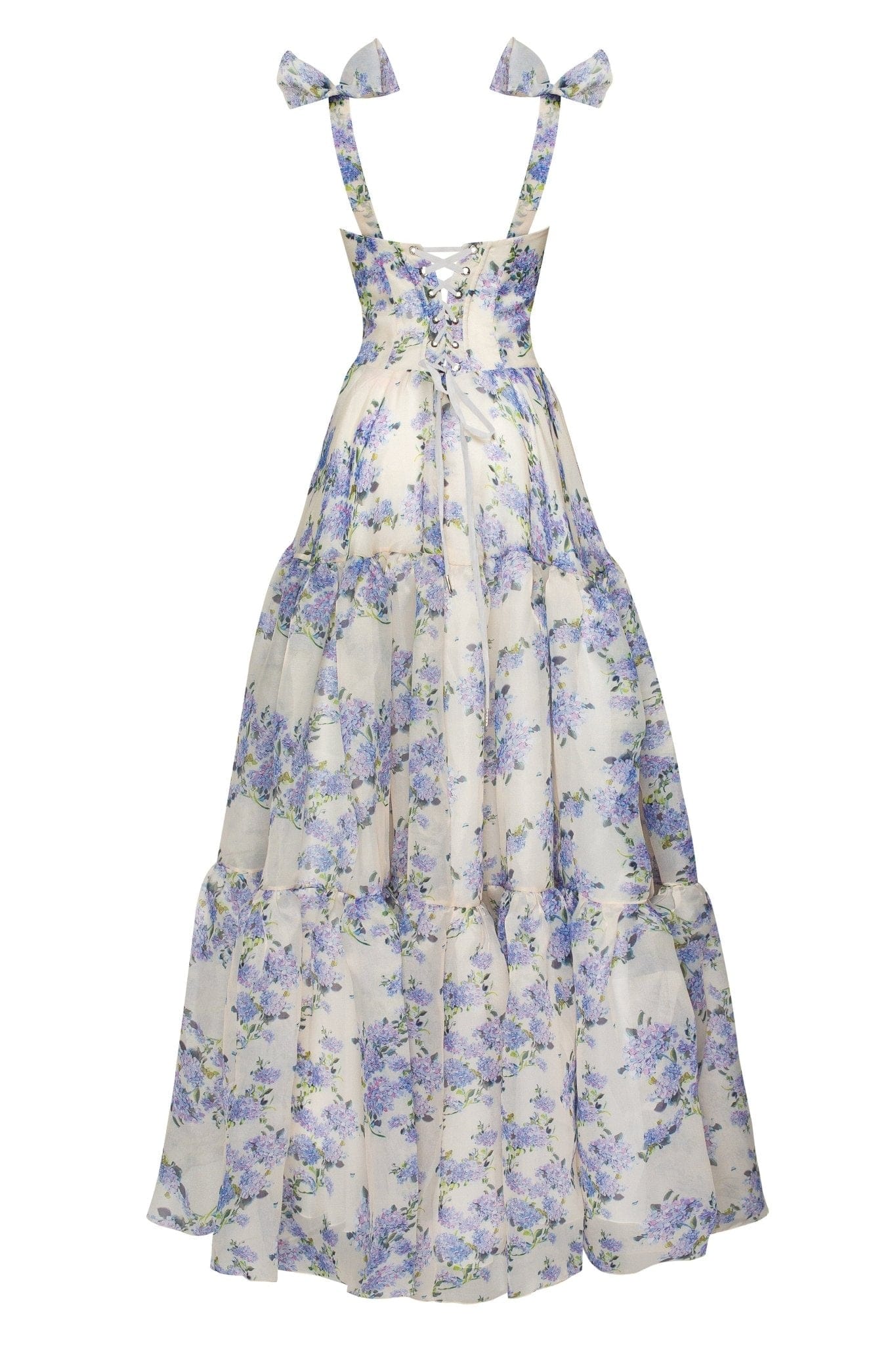 Evelina Floral Organza Maxi Dress