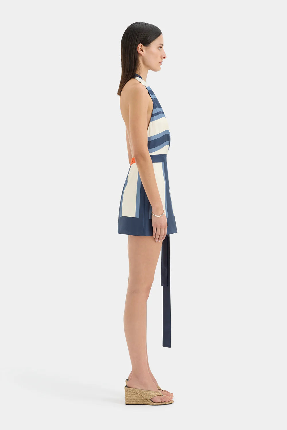 Mila | Effortless Wrap Halter Mini Dress