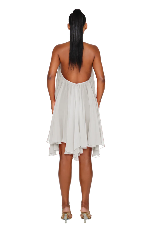 Azaria | Chiffon Halter Mini Dress