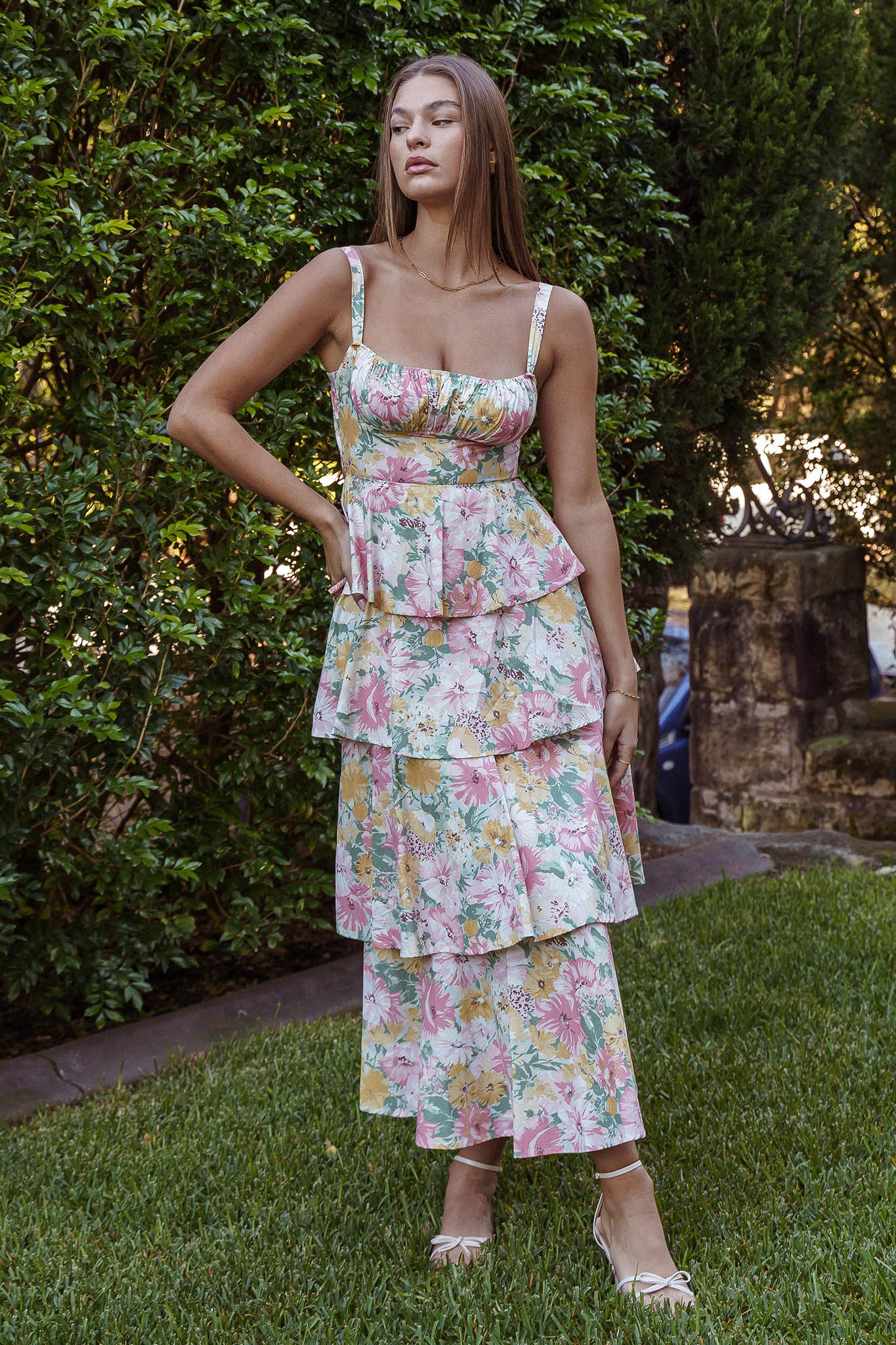 Elise | Provence Bloom Maxi Dress