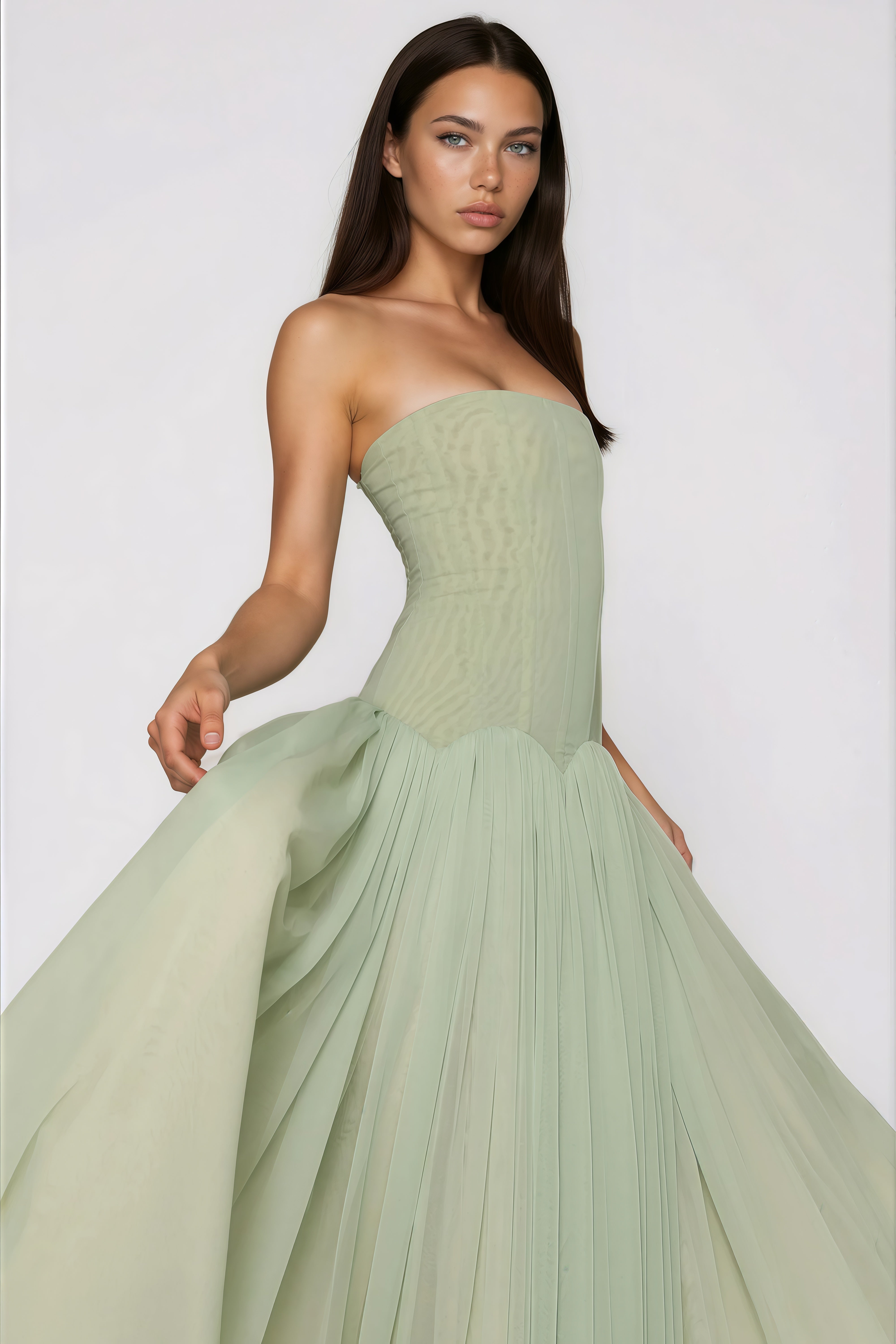 Salome | Green Maxi Dress