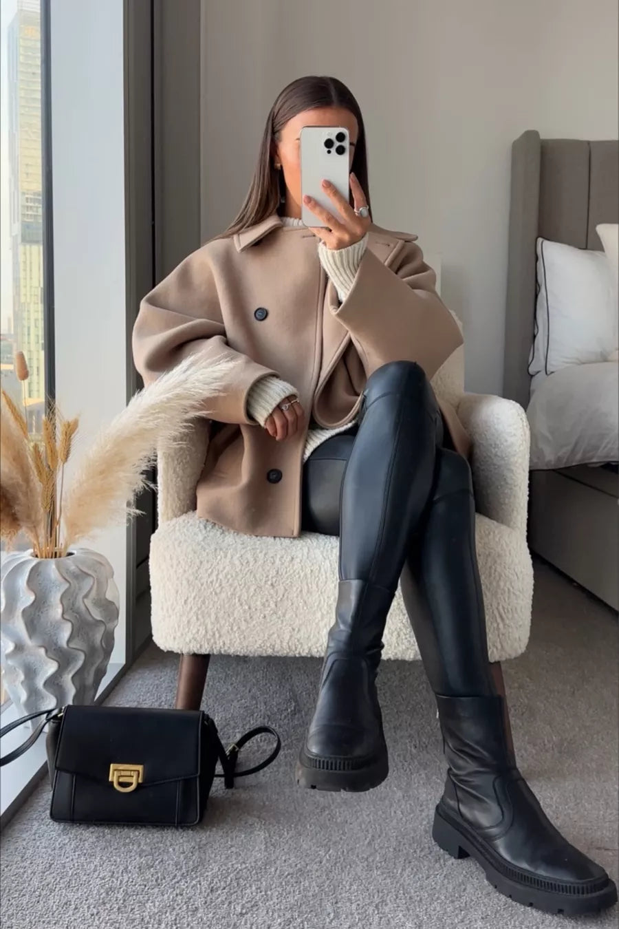 Noelle Oversized Teddy Coat