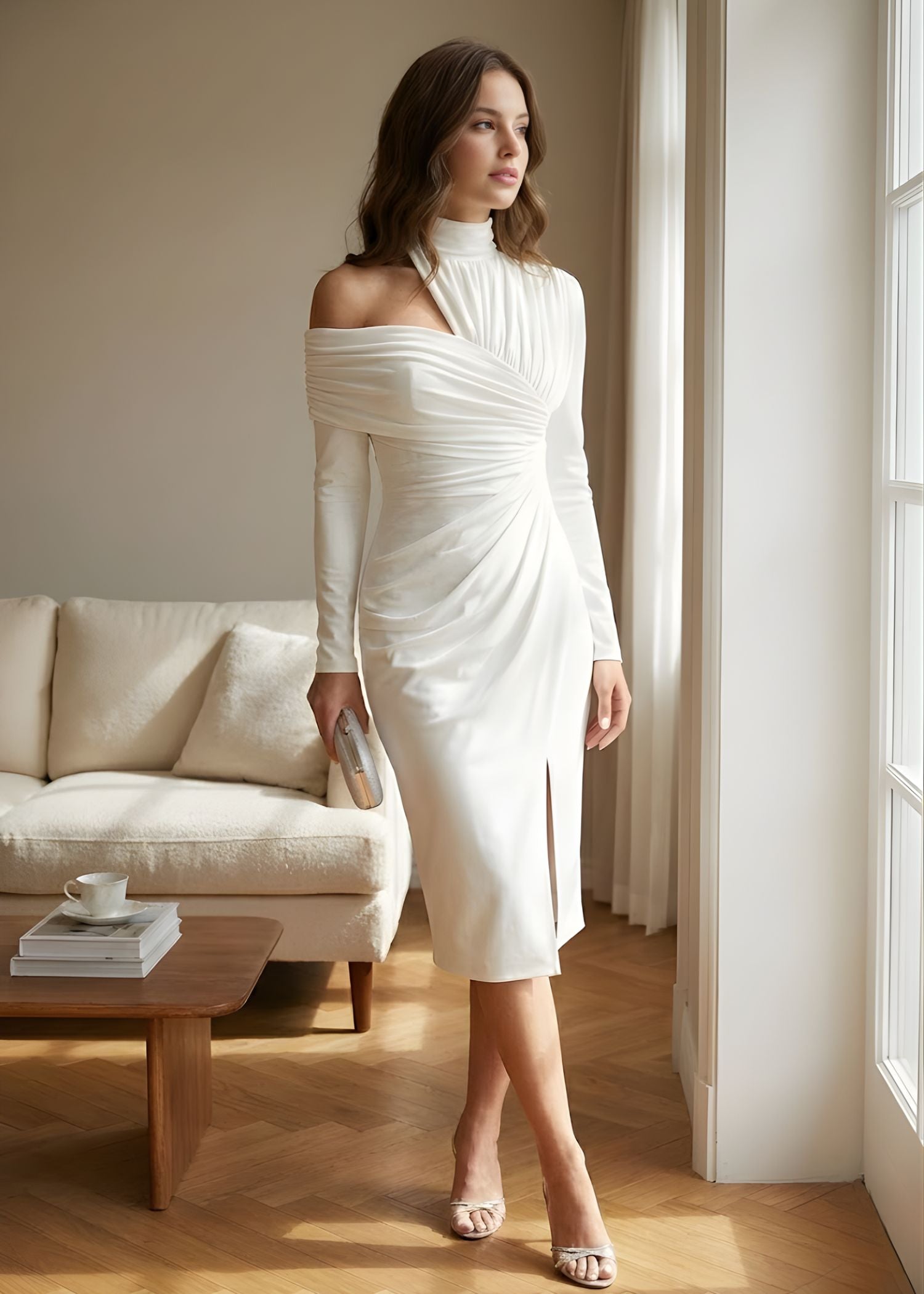 Lucia Wedding Guest Midi Dress