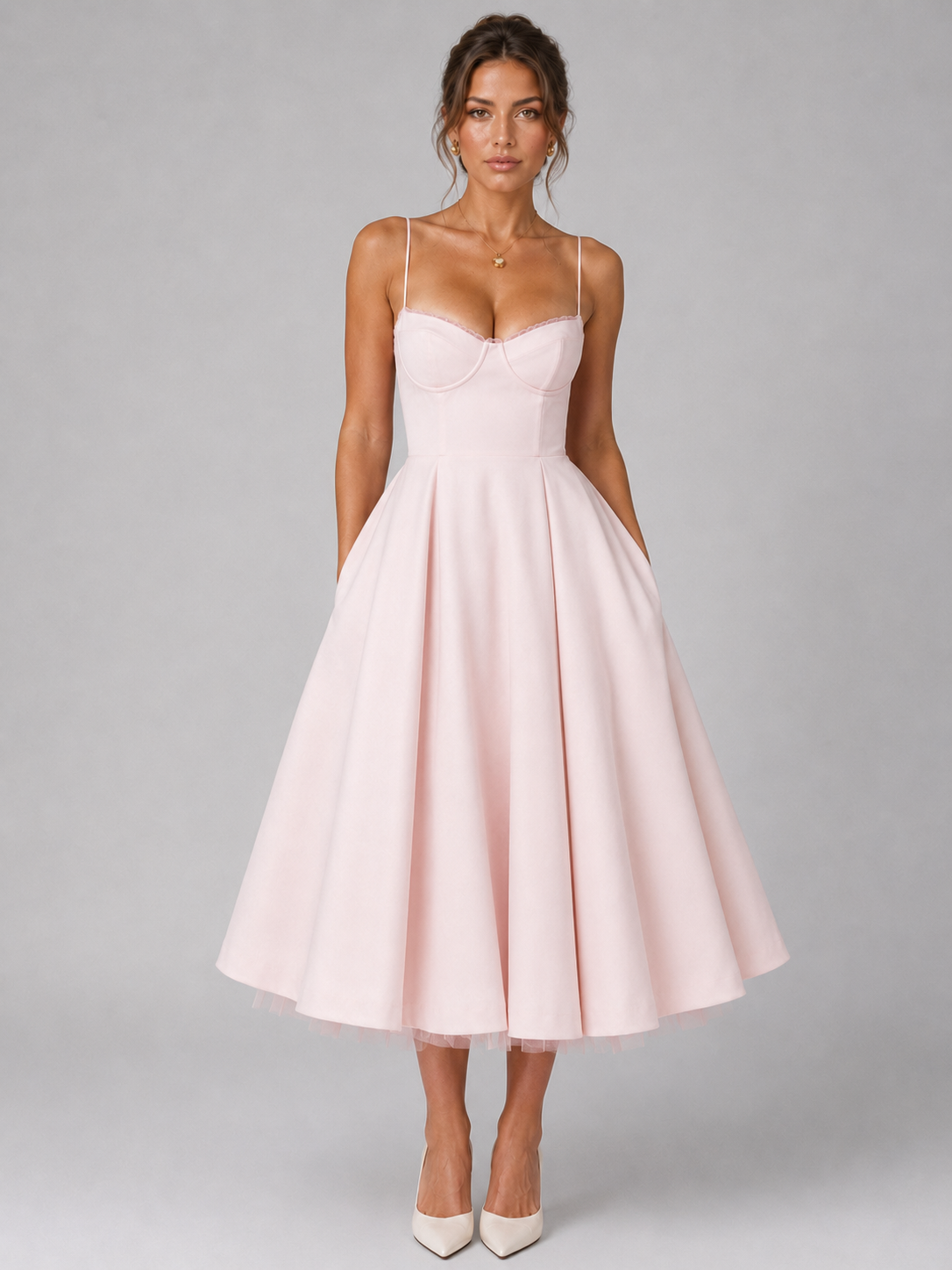 Adelina Corset Midi Dress