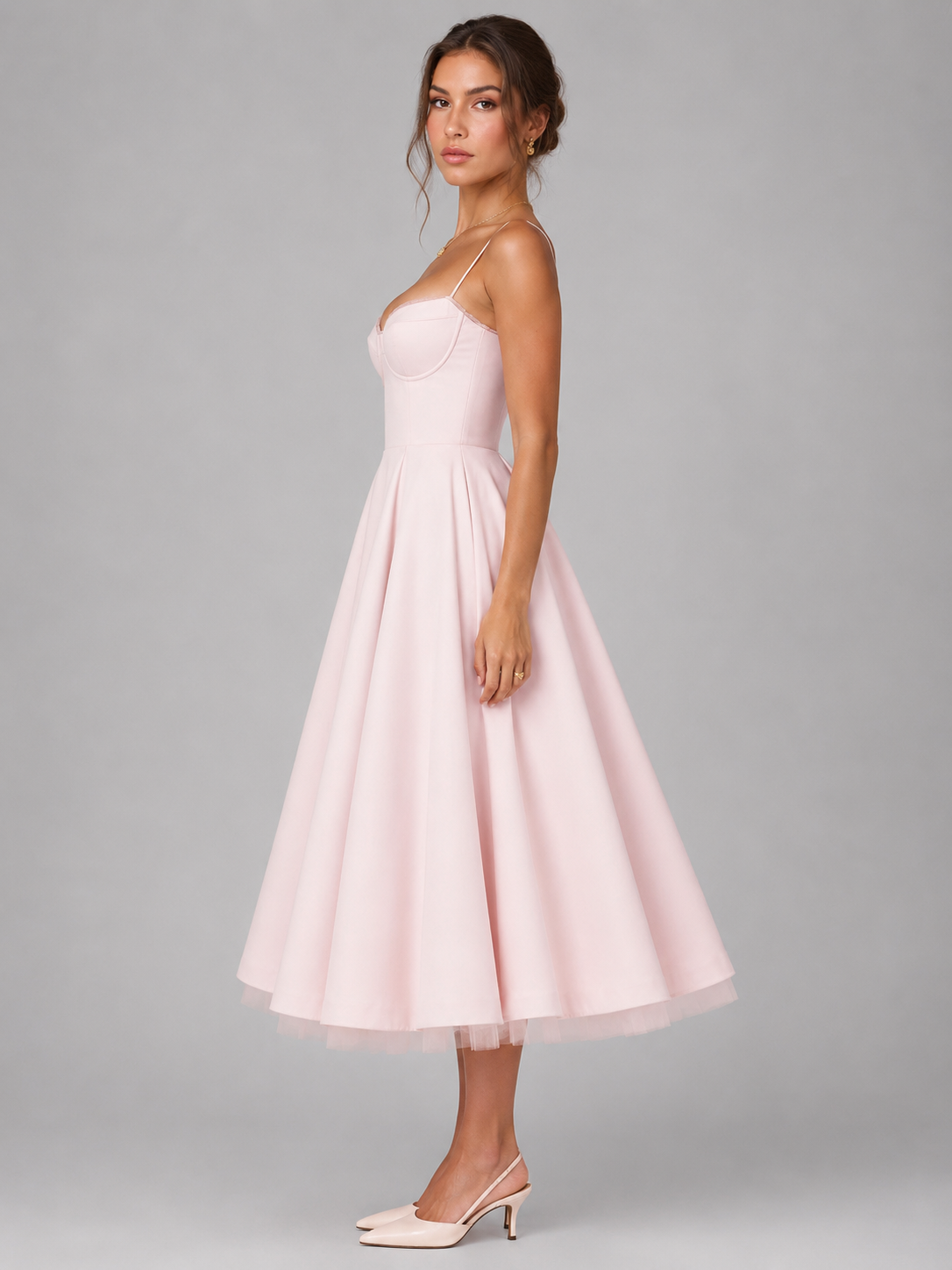 Adelina Corset Midi Dress