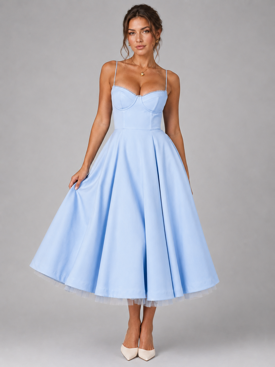 Adelina Corset Midi Dress