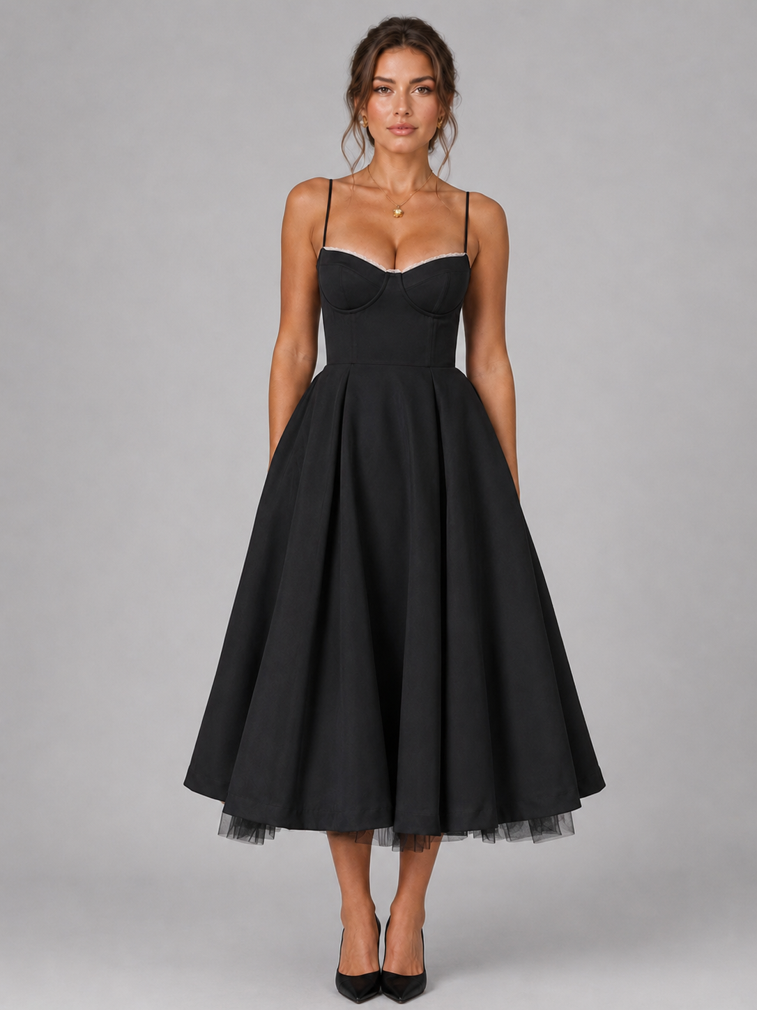 Adelina Corset Midi Dress