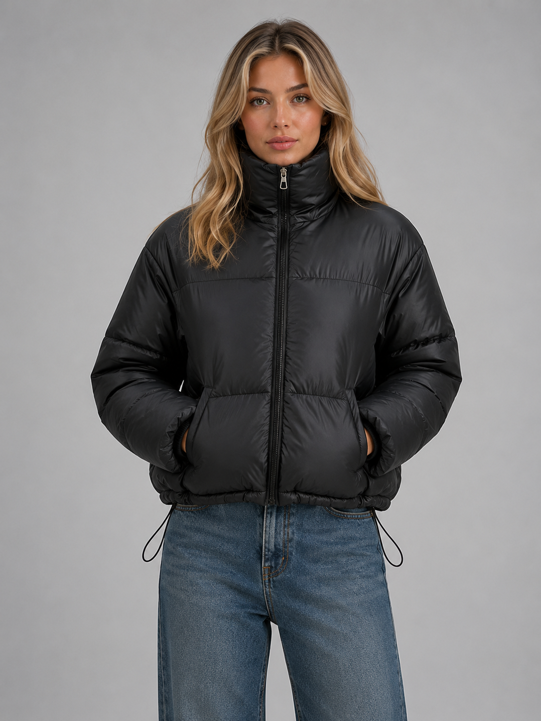 Sienna Cropped Puffer Jacket
