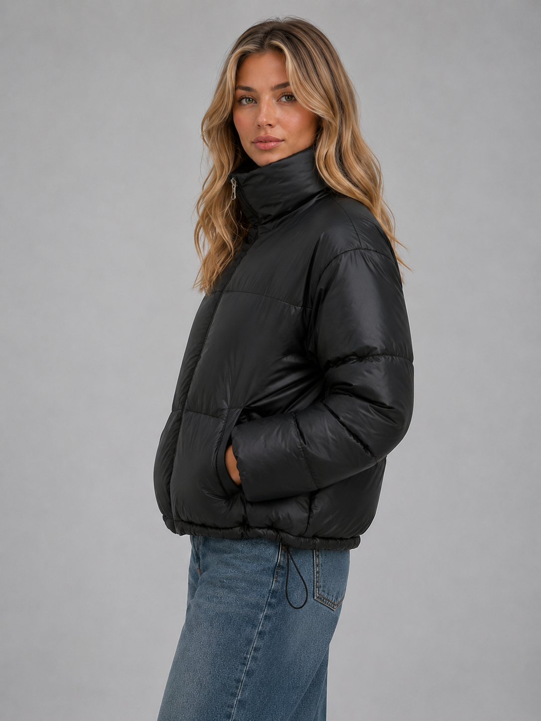Sienna Cropped Puffer Jacket