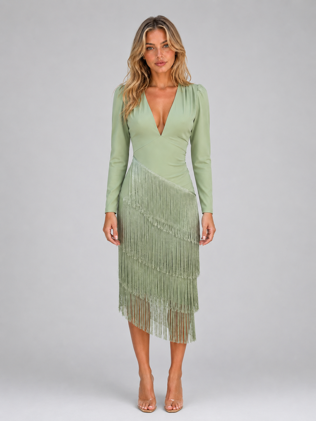Alessia Fringe Midi Dress