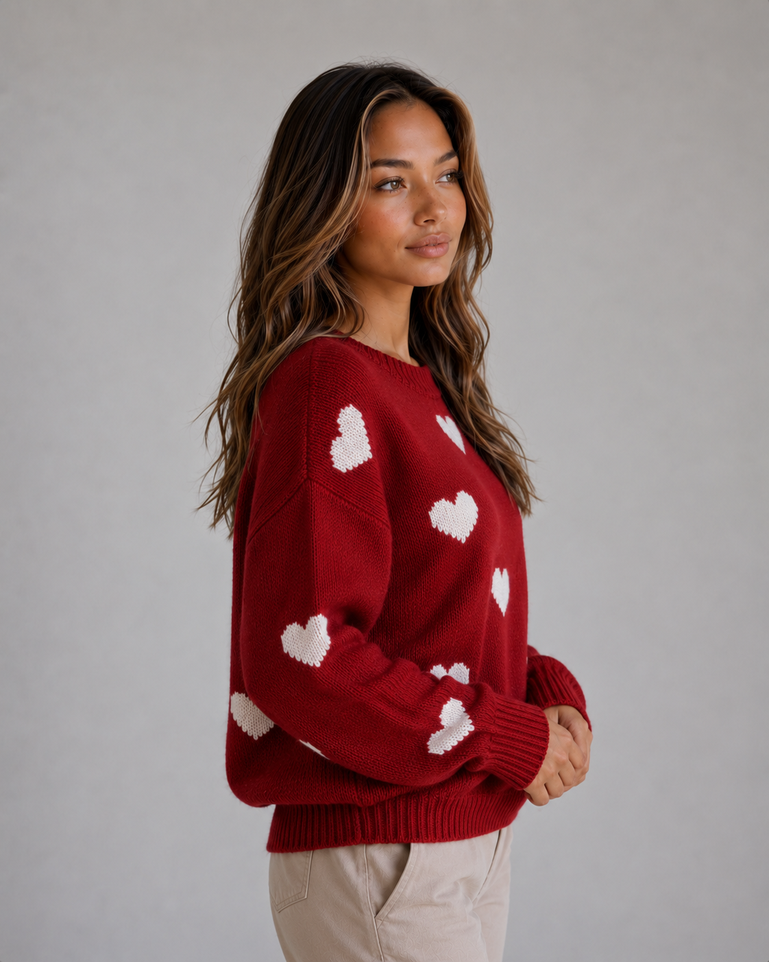 Heart Knit Sweater – Eliana