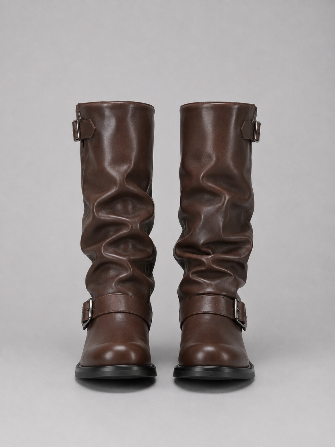 Knee-High Boots – Roxanne Biker Buckle