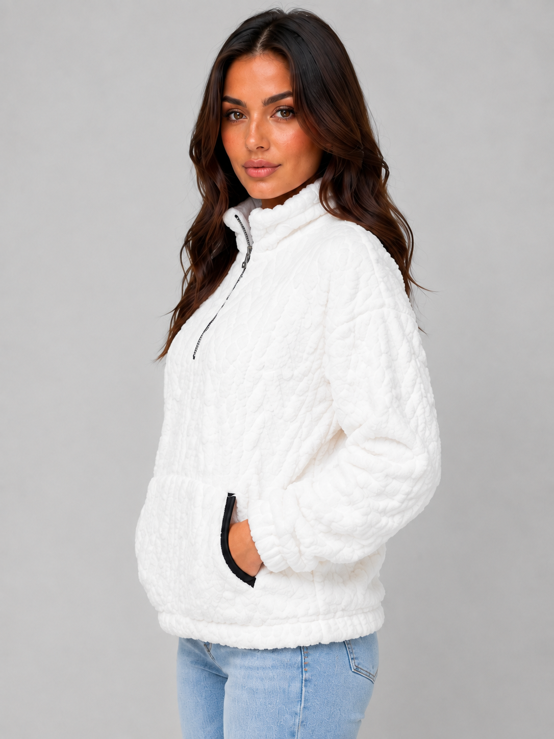 Sophie Plush Half-Zip Pullover