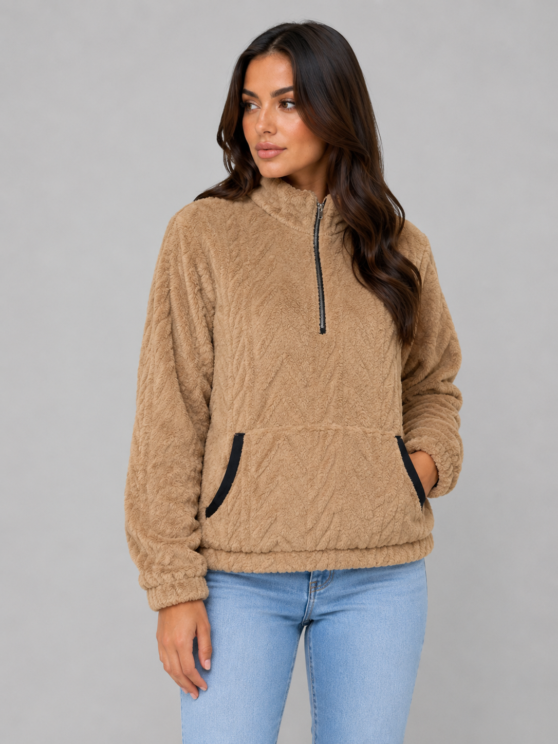 Sophie Plush Half-Zip Pullover